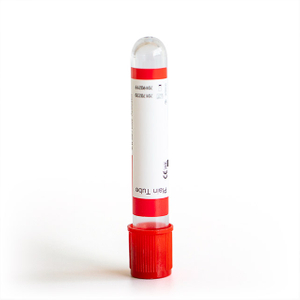 Disposable 2-10ml Pet Vacuum Blood Collection Red Plain Tube