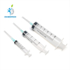 Medical Disposable three-part Luer Slip Injection Syringe with Needle
