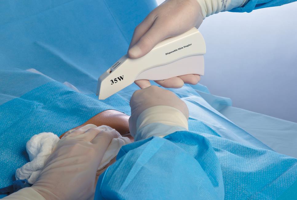 Disposable skin stapler