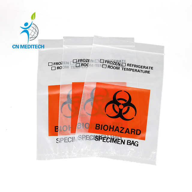 Laboratory Self-Sealing Biological Hazard Specimen Transport Bag