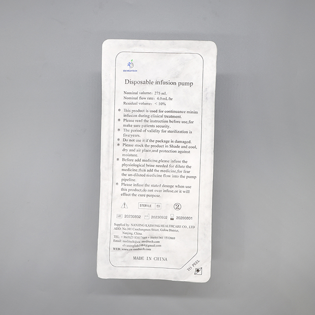 Portable Disposable Elastomeric CBI Single Rate Infusion Pump