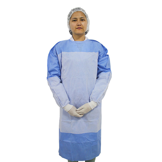 Medical Waterproof SMS Disposable Reinforced Surgical Gown