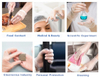 Disposable Medical PVC Powdered Or Powder Free Clear Vinyl Glove 