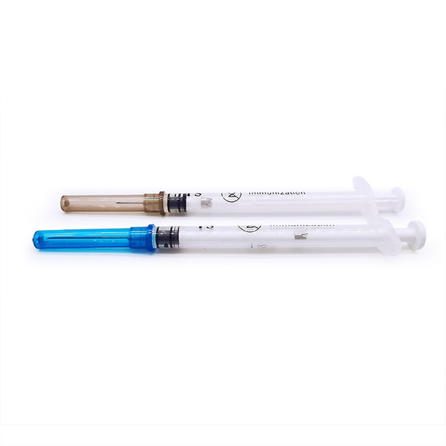 Disposable Plastic 0.4ml Vaccine Injection Syringe with Needle