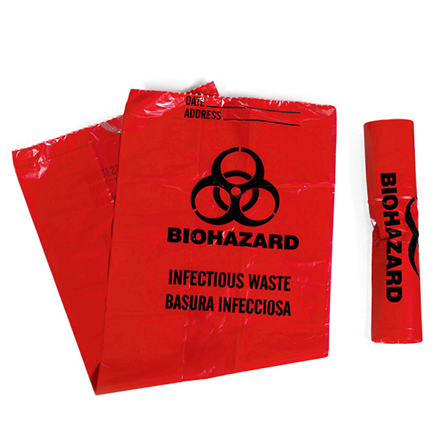 Autoclave Plastic Disposable Infectious Yellow Red Trash Bags Biohazard Autoclave Bag 