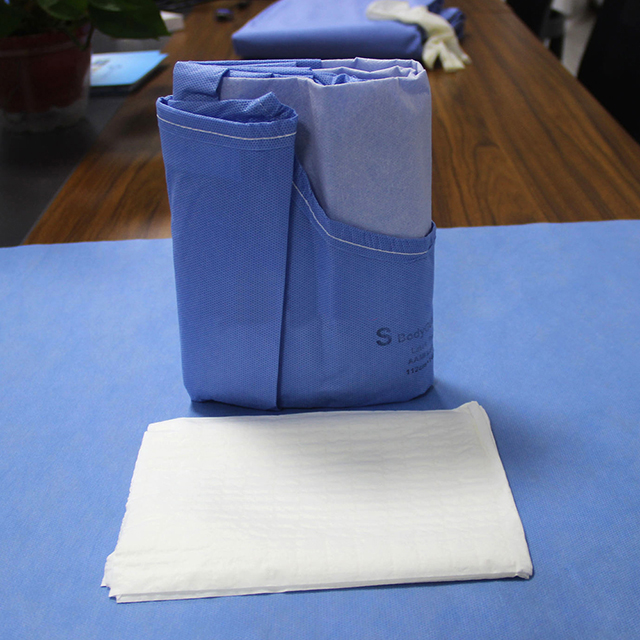 Medical Waterproof SMS Disposable Reinforced Surgical Gown
