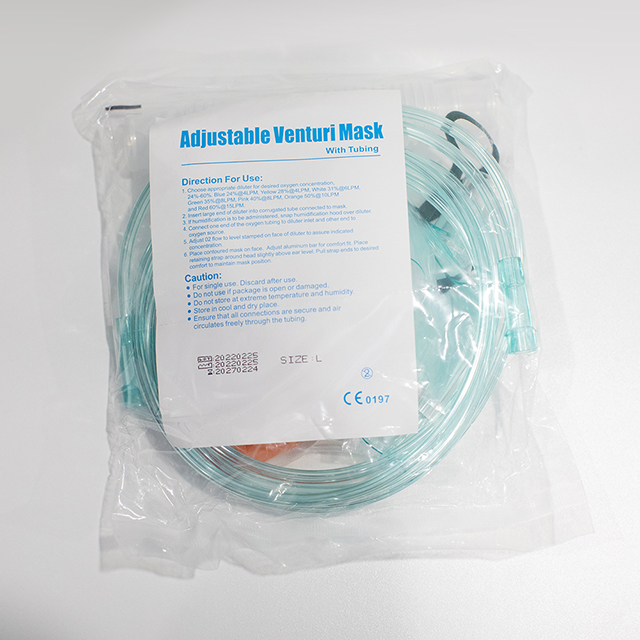 Medical Disposable Adjustable Venturi Mask with 6 Diluters