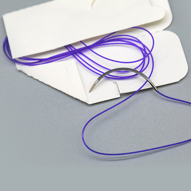 Absorbable Polydioxanone Monofilament Suture with Reverse Cutting Needle