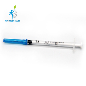 Disposable Medical Grade Plastic Vaccine Injection Syringe with Needle