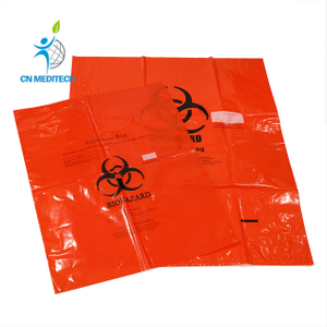 Autoclave Plastic Disposable Infectious Yellow Red Trash Bags Biohazard Autoclave Bag 