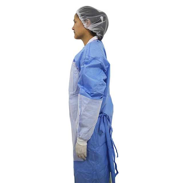 Medical Waterproof SMS Disposable Reinforced Surgical Gown