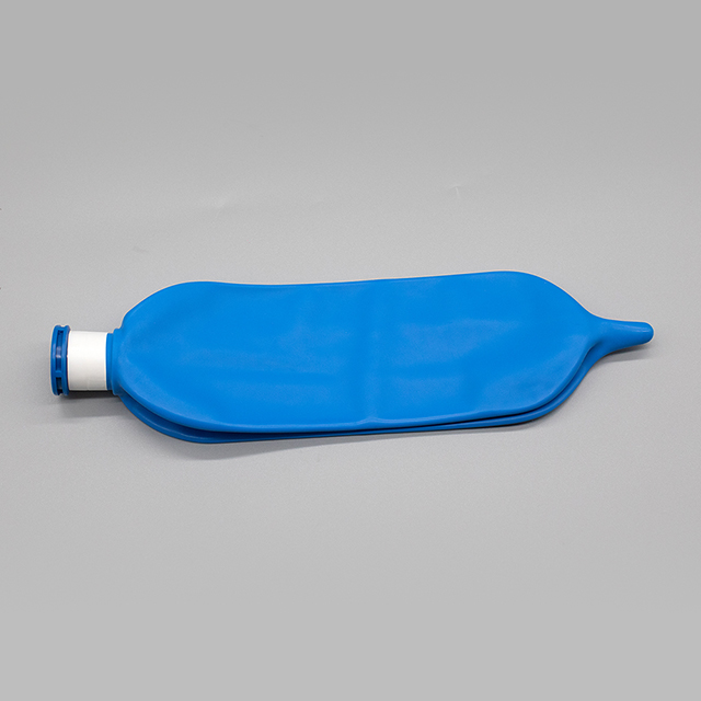0.5L/1L/2L/3L Disposable Latex Blue Breathing Bag for Medical Use
