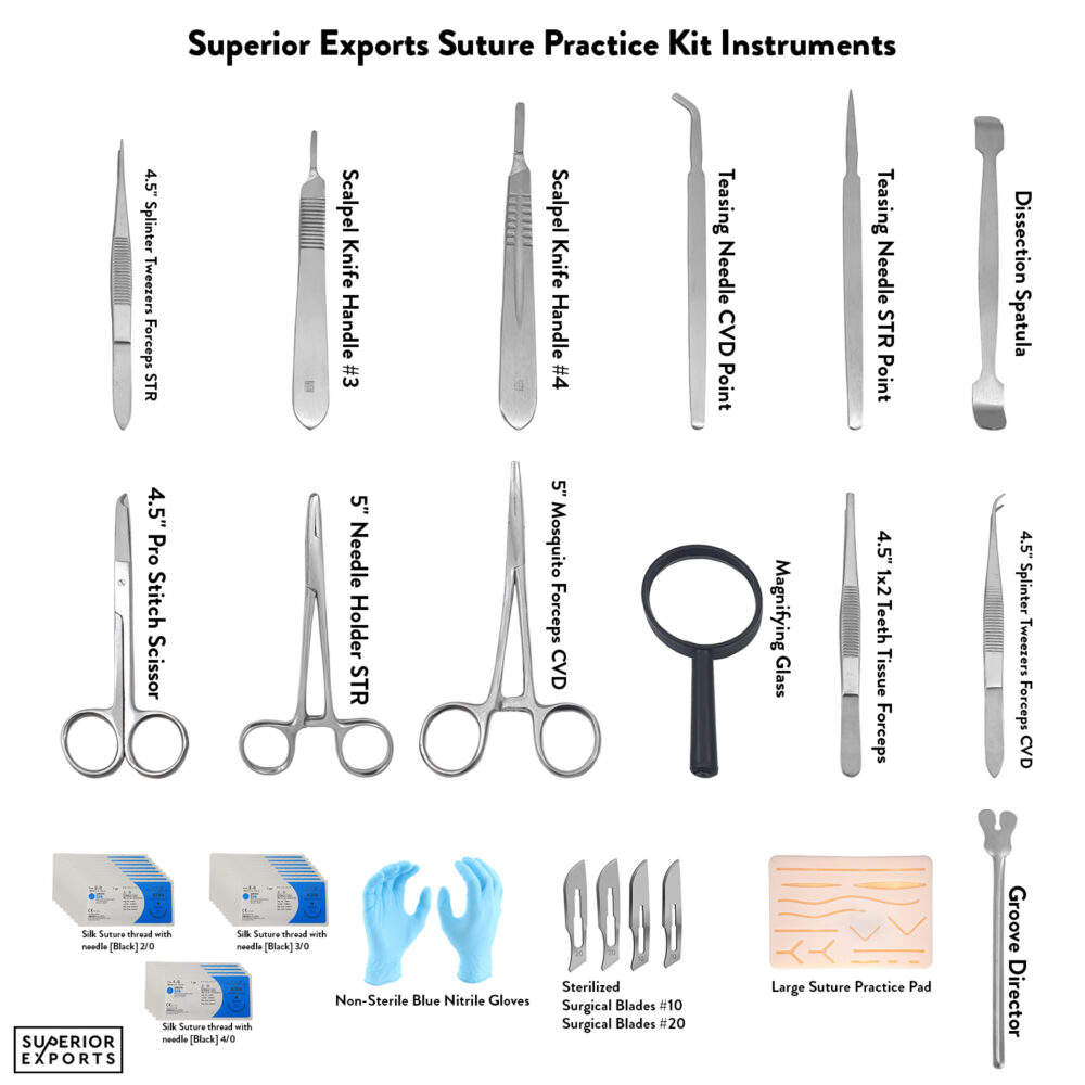 Disposable Surgical Suture Practice Kit Sterile Suture Kit
