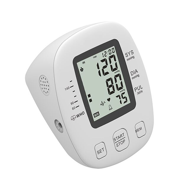 Cheap Upper Arm Digital BP Machine Blood Pressure Monitor with Adapter & Battery