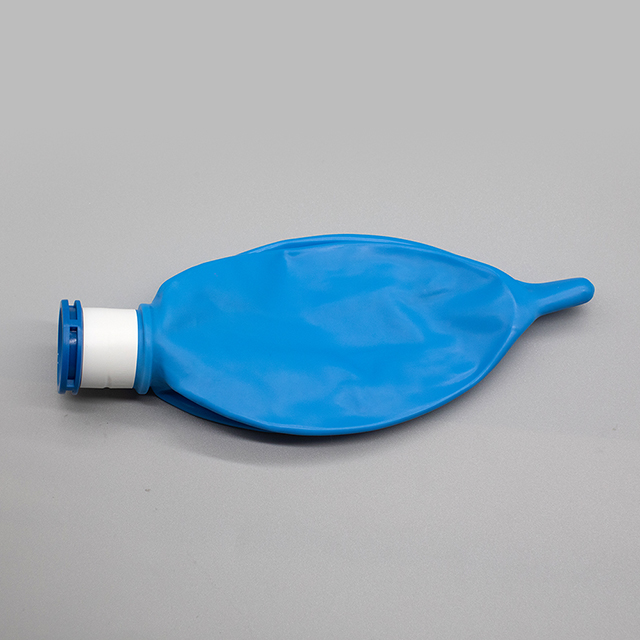 0.5L/1L/2L/3L Disposable Latex Blue Breathing Bag for Medical Use