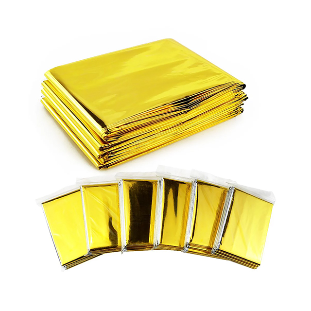 Silver Gold Emergency Rescue Mylar Space Blanket