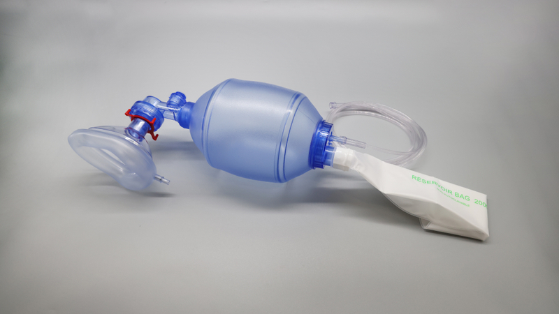 thumbnail image 2 of CPR Kit Manual Resuscitator – Adult Ambu Bag 1500ml PVC With Oxygen Tube, Made In India 2 of 6