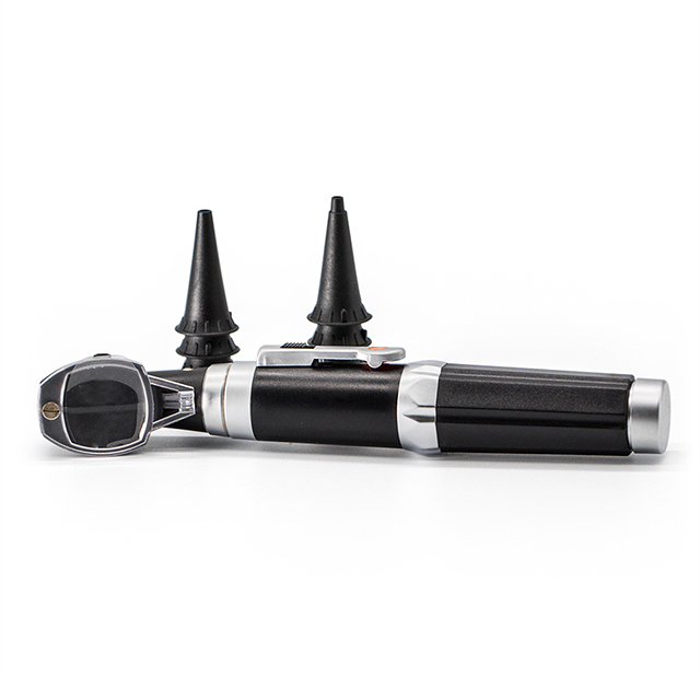Medical Small View Fiber Optic Otoscope with LED Light