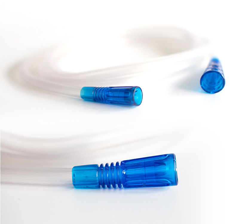Disposable Yankauer Suction Connection Tube With Plain Tip Handle from