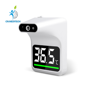 Large LCD Display Hands Free Wall Mounted Infrared Thermometer 