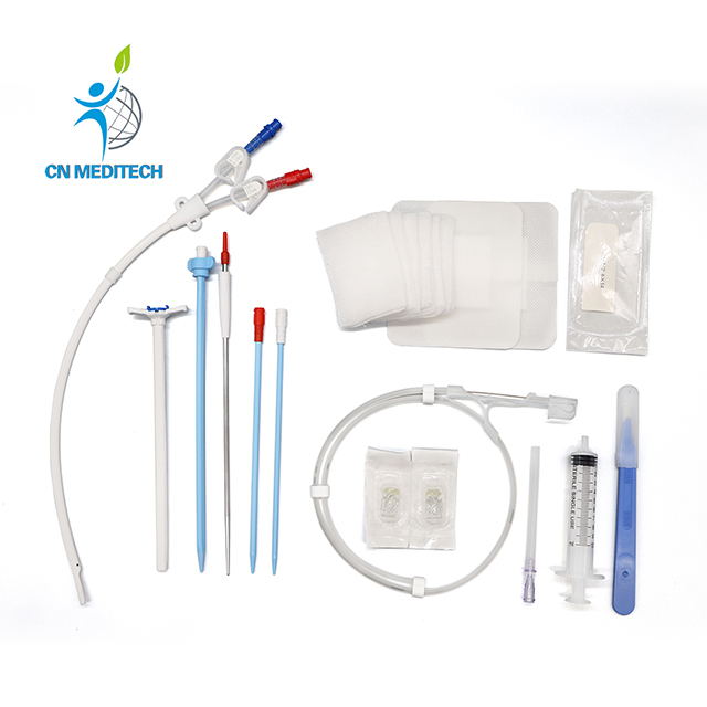 Medical Hemodialysis Catheter Kit Double Lumen Long Term Hemodialysis Catheter Kit