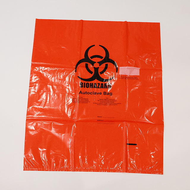 Autoclave Plastic Disposable Infectious Yellow Red Trash Bags Biohazard Autoclave Bag 