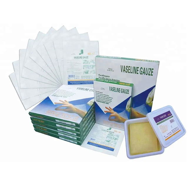 Disposable Sterile 100% Cotton Paraffin Gauze Swabs for Medical Use