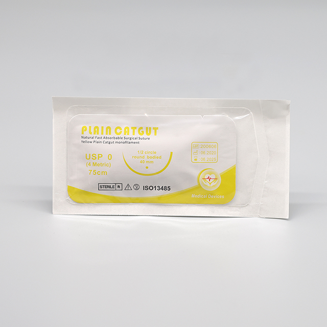 Surgical Absorbable Plain Chromic Suture with Needle