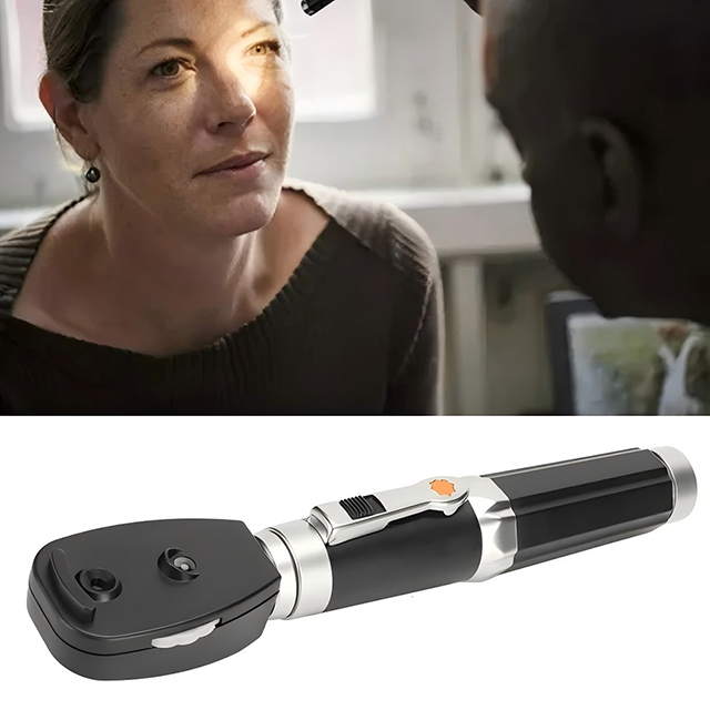 Portable Direct Illumination Ophthalmoscope with LED Light