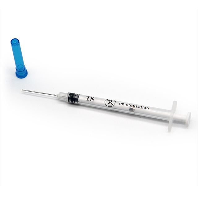 Disposable Plastic 0.5ml Vaccine Injection Syringe with Needle