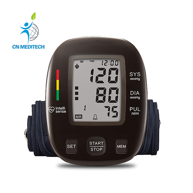 Cheap Upper Arm Digital BP Machine Blood Pressure Monitor with Adapter & Battery