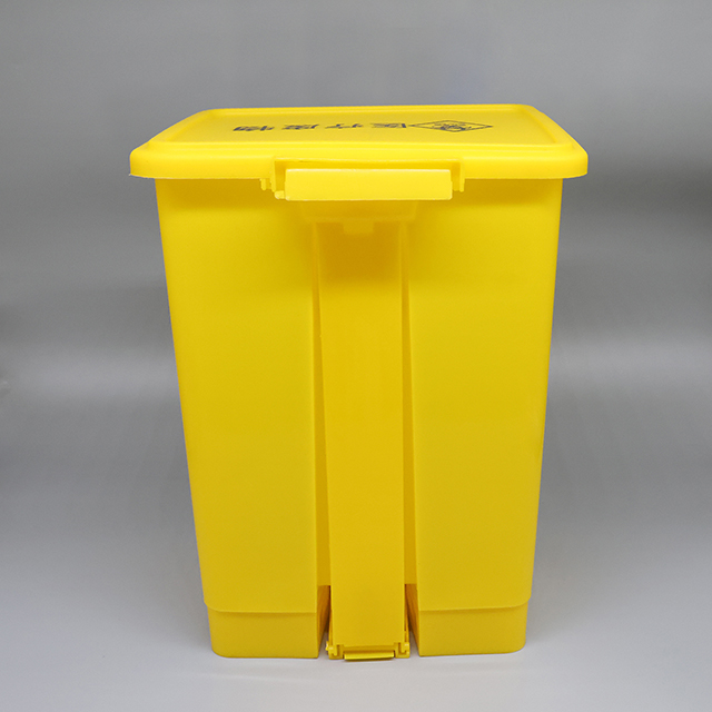 Medical Garbage Can Yellow Waste Trash Can Container Bin