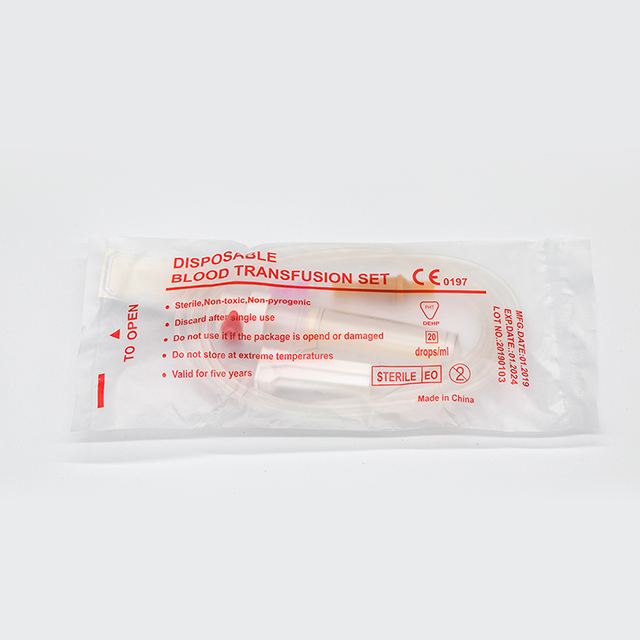 Disposable Luer Lock Needle Blood Transfusion Set with Air-filter