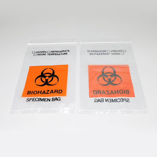 Laboratory Self-Sealing Biological Hazard Specimen Transport Bag