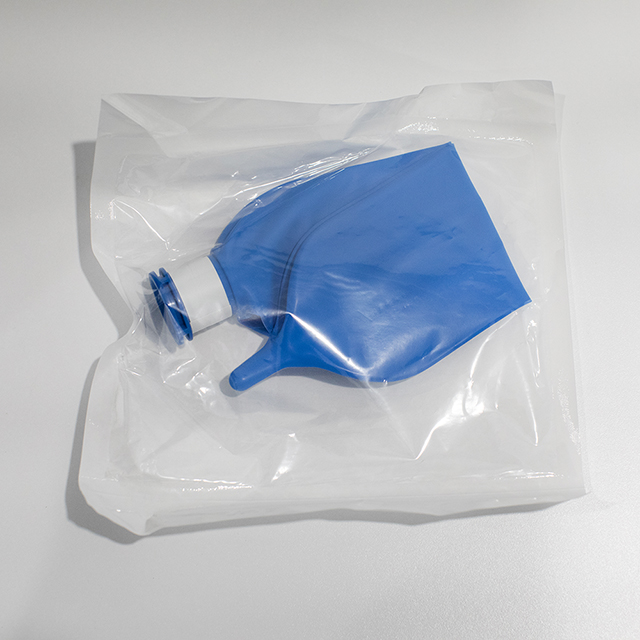 0.5L/1L/2L/3L Disposable Latex Blue Breathing Bag for Medical Use