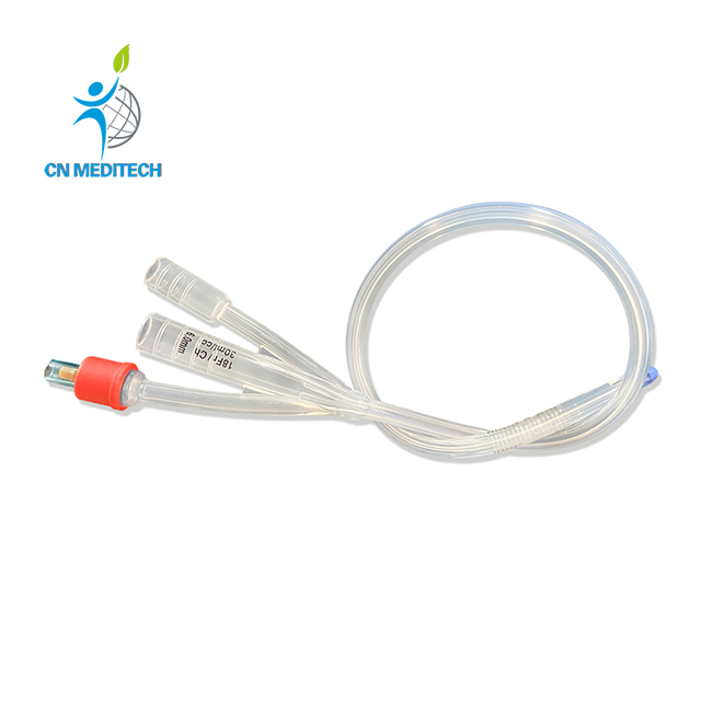 Disposable 3 Way Silicone Foley Urinary Catheter 