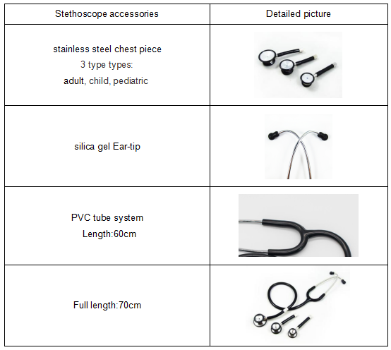 ELITE Type Stainless Steel cardiology Stethoscope Gift Set