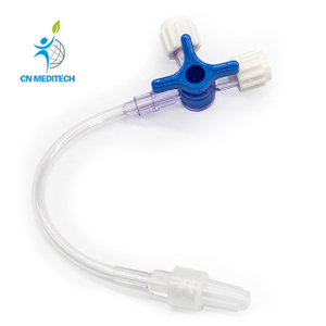 Disposable Medical 3 Three Way Infusion Stopcock with Extension Tubing