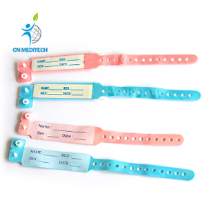Disposable PVC Insert Patient Identification Wristbands ID Band