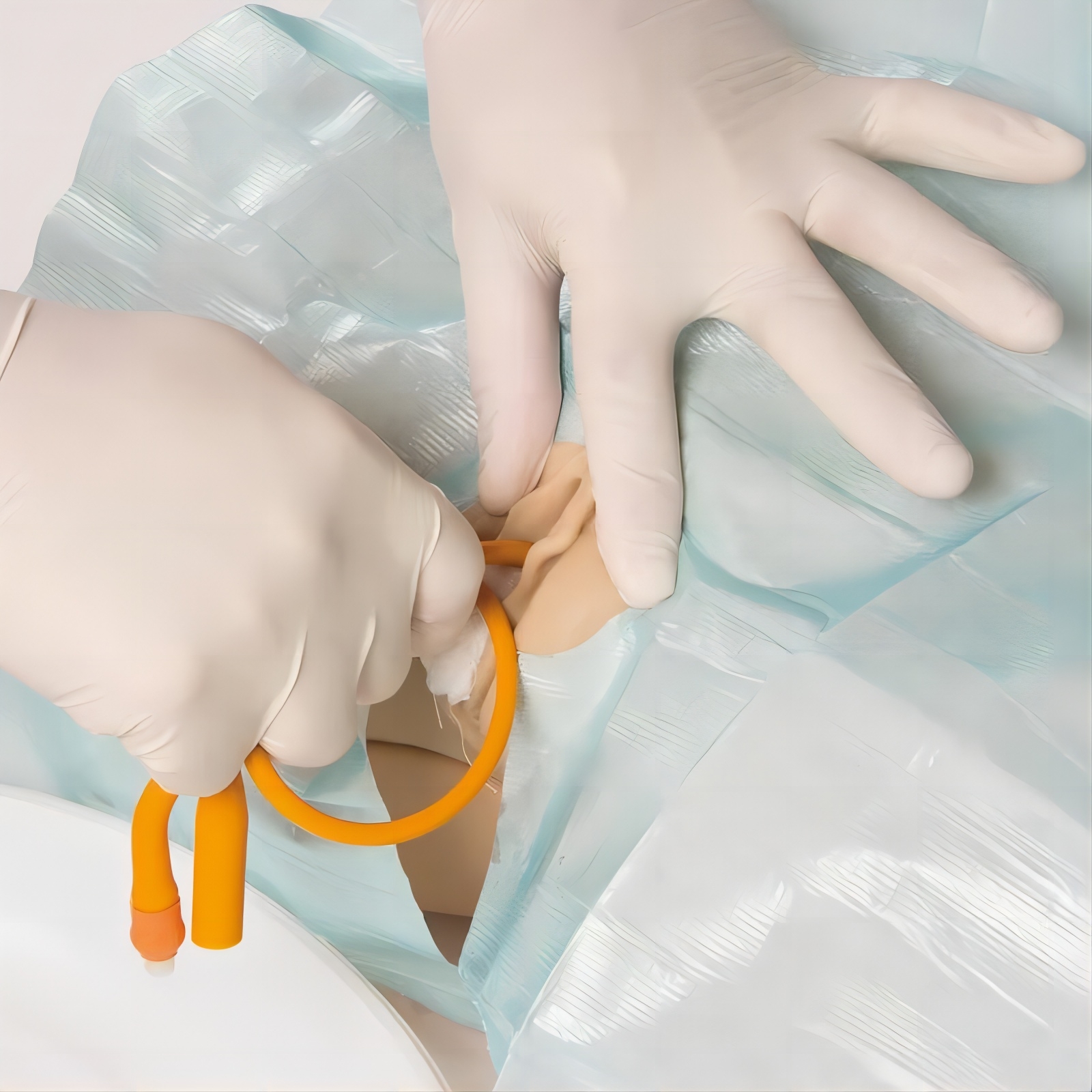 disposable urethral catheter set