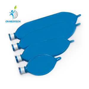 0.5L/1L/2L/3L Disposable Latex Blue Breathing Bag for Medical Use