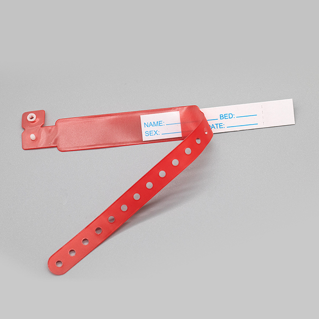 Disposable PVC Insert Patient Identification Wristbands ID Band