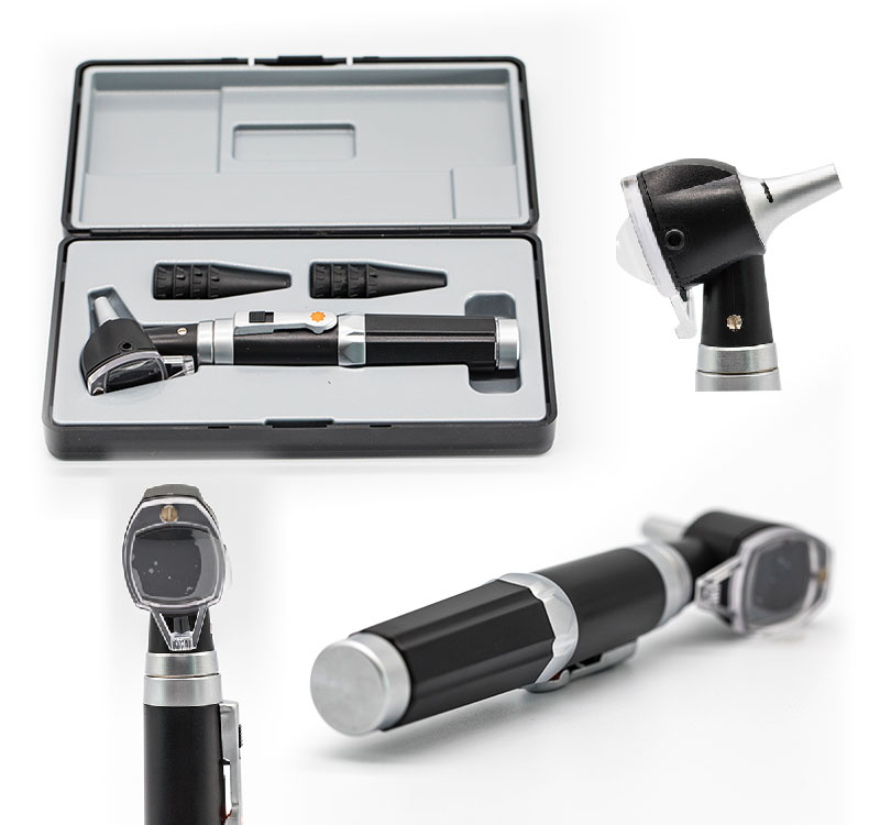 Portable Big View Fiber Optic Otoscope with LED Light