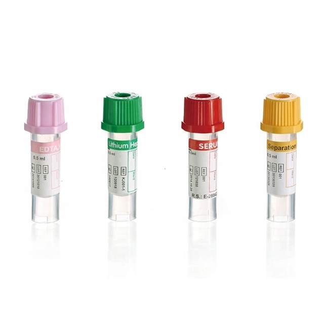 Disposable 0.2ml/0.25ml/0.5ml Micro Blood Collection Tube for Children