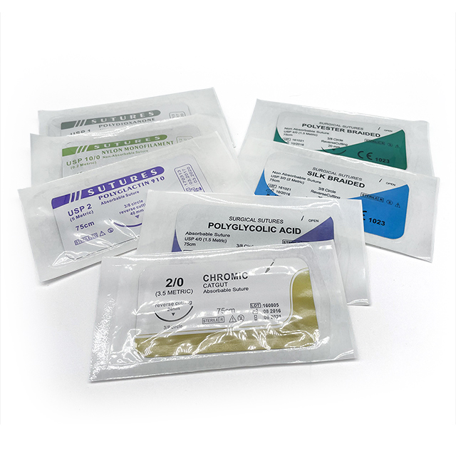 Surgical Absorbable Polyglycolic Acid PGA Suture with Needle