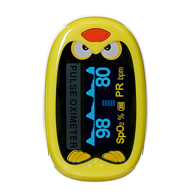 Children Fingertip Pulse Oximeter Blood Oxygen Saturation Monitor