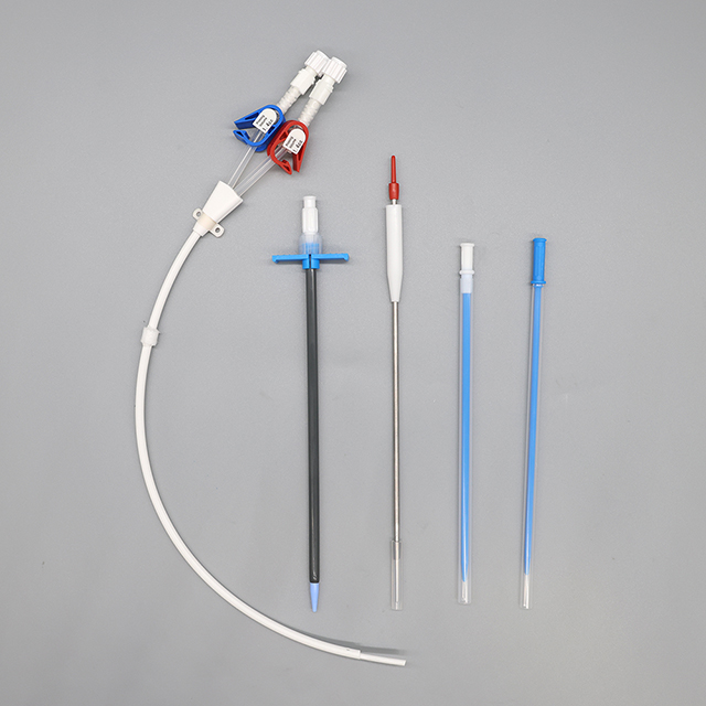 Medical Permanent Hemodialysis Catheter Kit Double Lumen Long Term Hemodialysis Catheter Kit