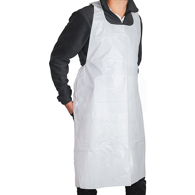 Disposable HDPE/LDPE PE Apron for Hospital/Medical/Restaurant/House-working