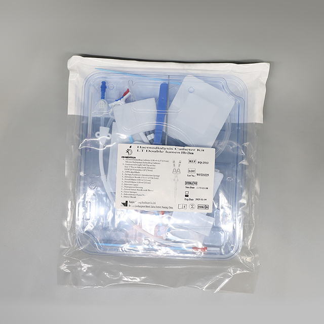 Medical Hemodialysis Catheter Kit Double Lumen Long Term Hemodialysis Catheter Kit