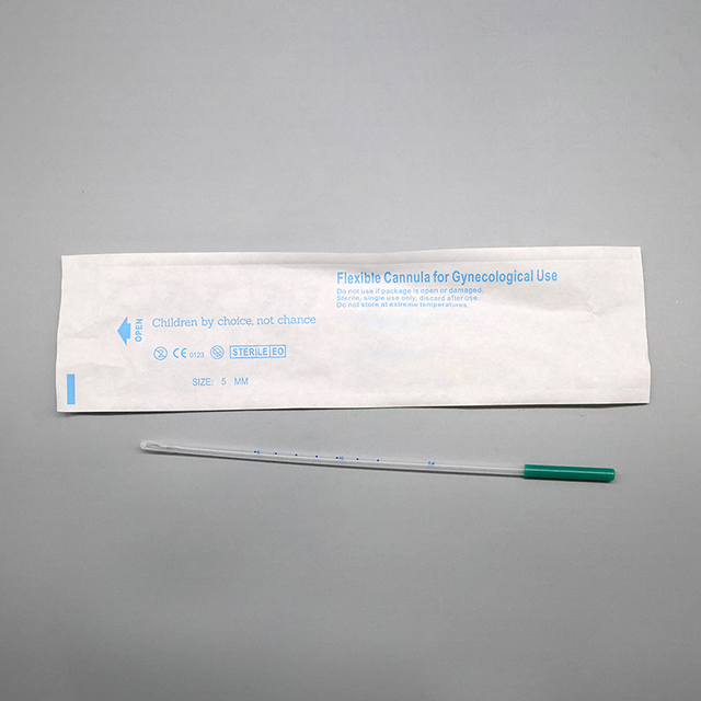 Medical Consumables MVA Disposable Manual Vacuum Aspirator Flexible Cannula For Gynecology